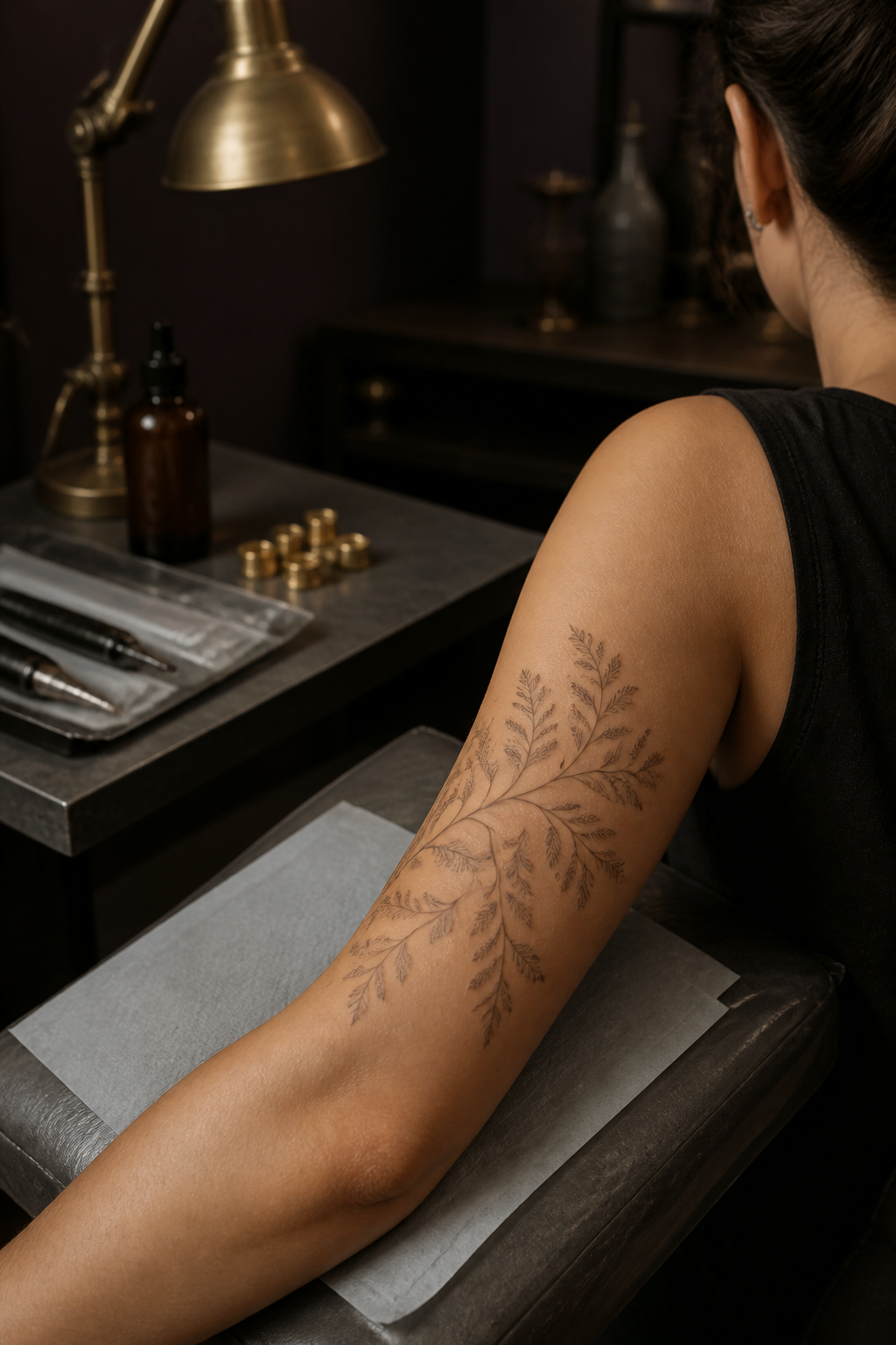 hand tattoos for women: henna-inspired pattern in an original editorial composition