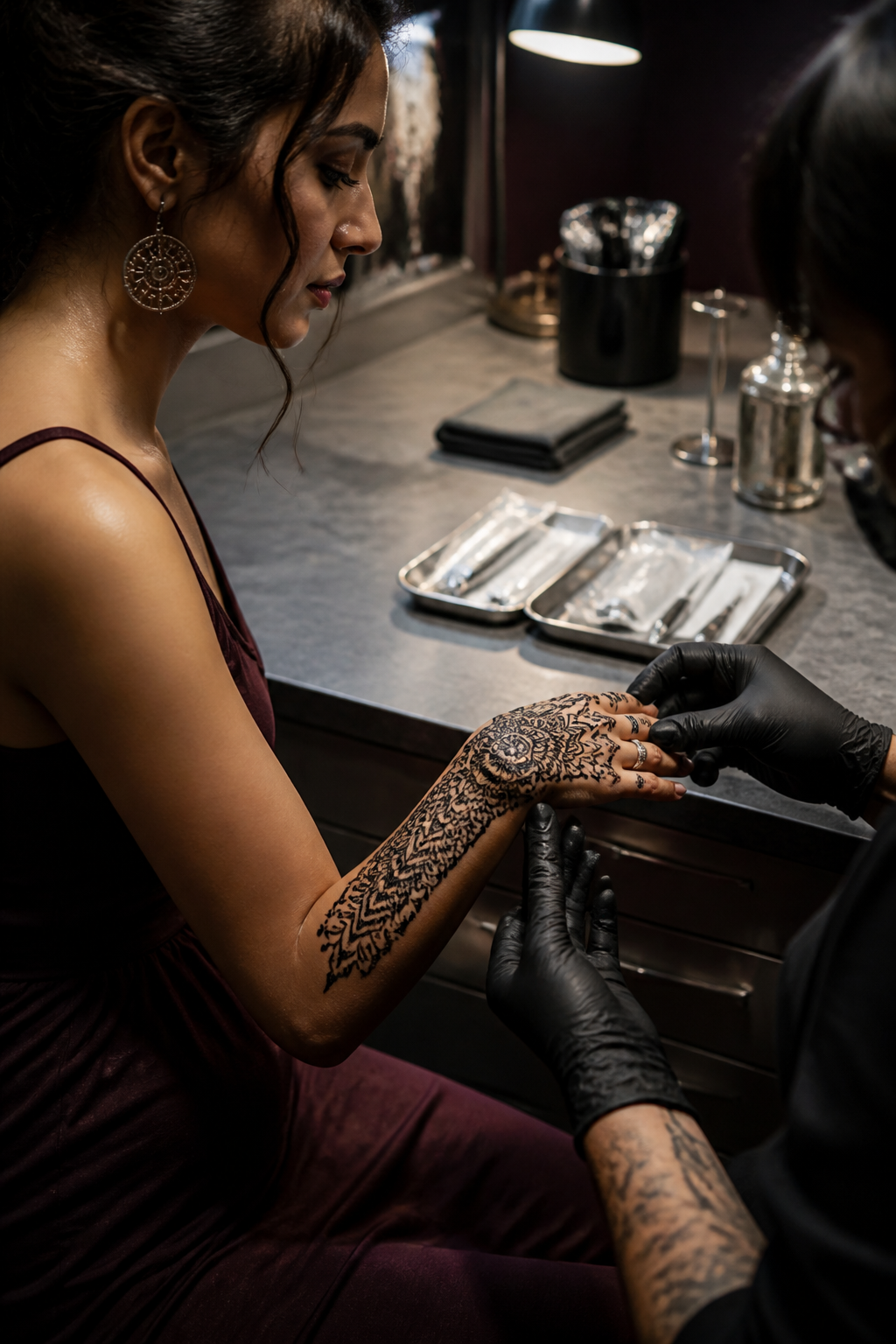 hand tattoos for women: placement and longevity plan in an original editorial composition