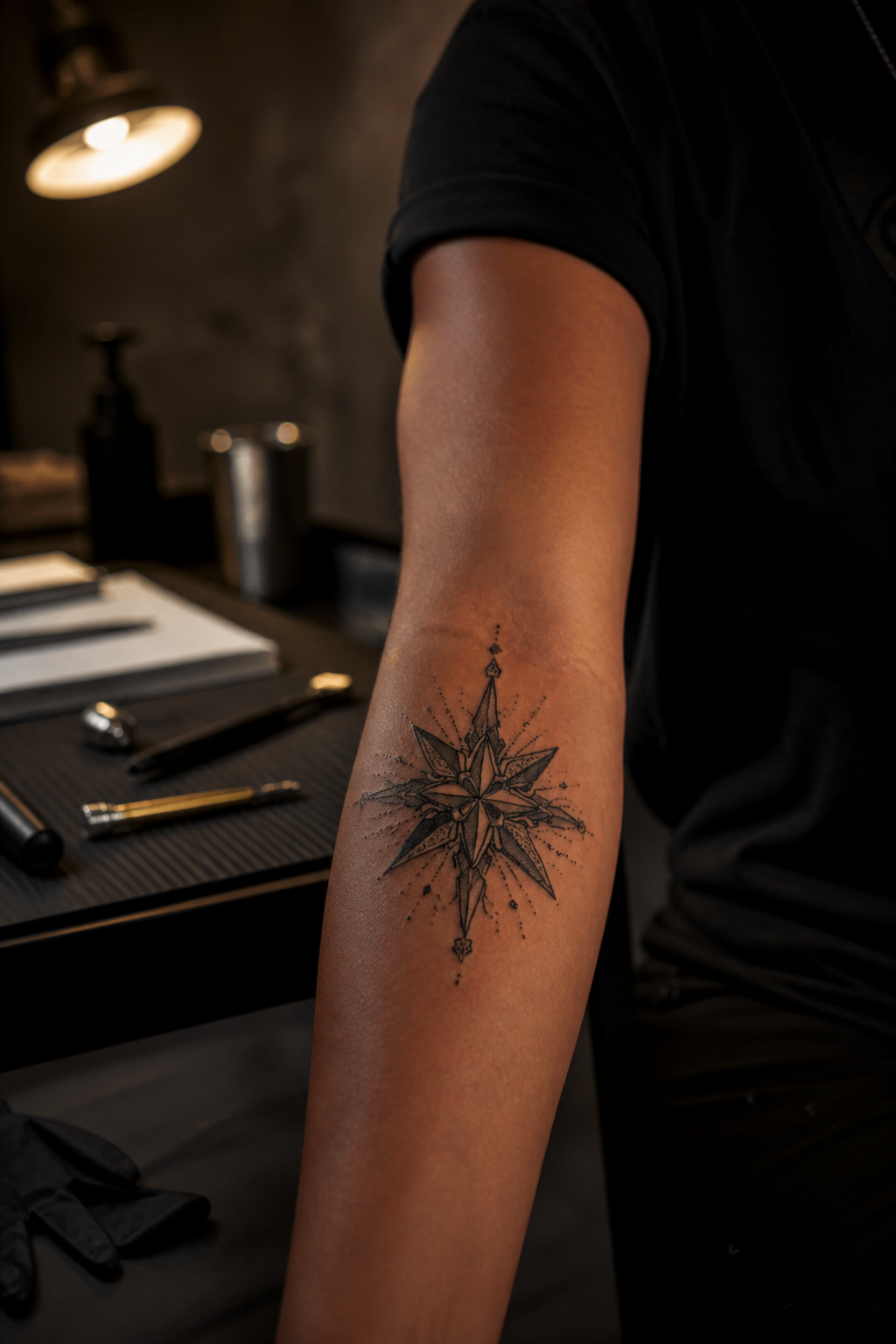 star tattoo ideas: personal constellation in an original editorial composition