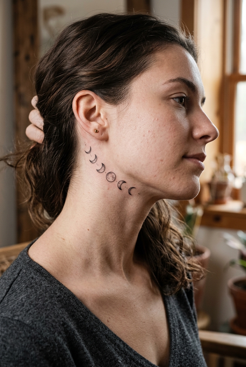 3. Sacred Geometry Nape Mandala - neck tattoos for women