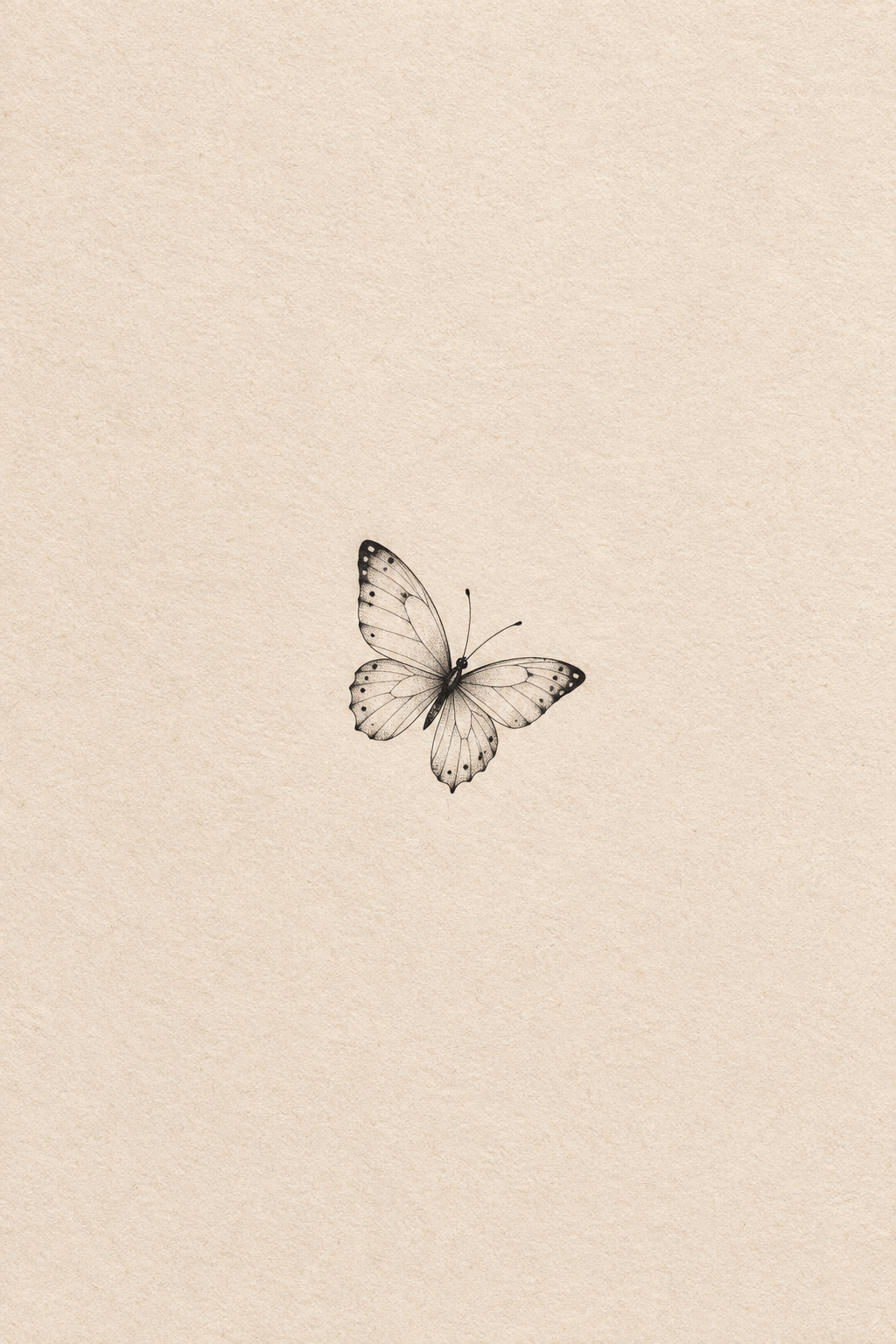 Tiny butterfly small neck tattoo concept