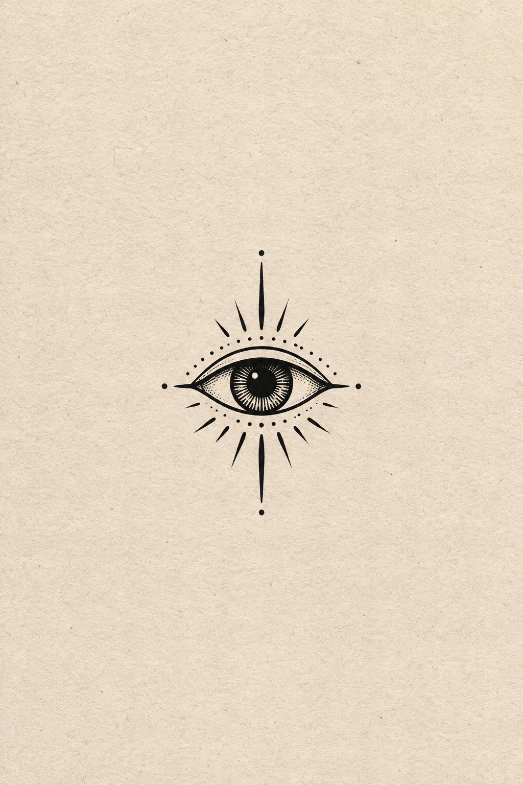 Small eye symbol small neck tattoo concept