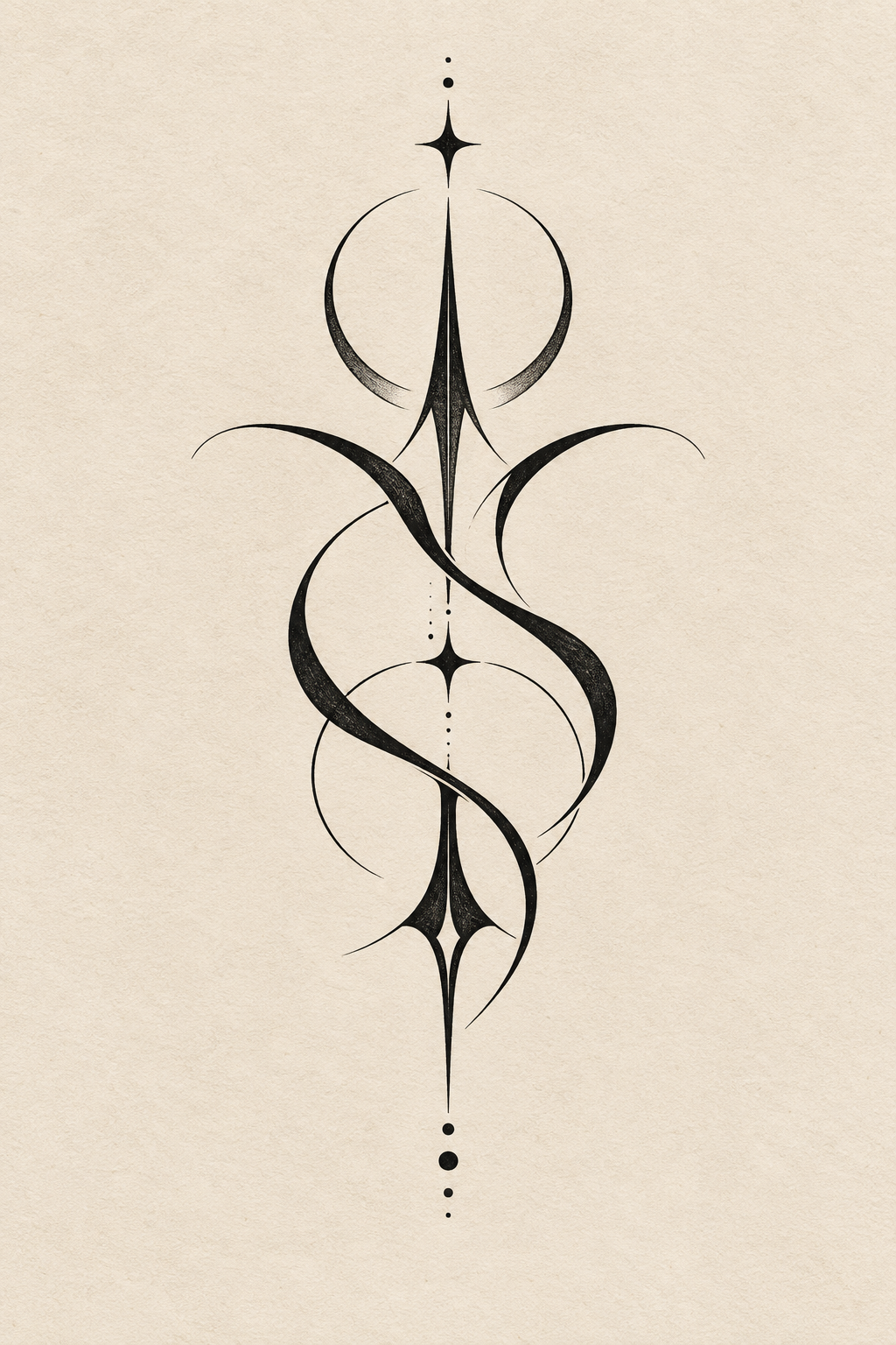 Personal initial small neck tattoo concept
