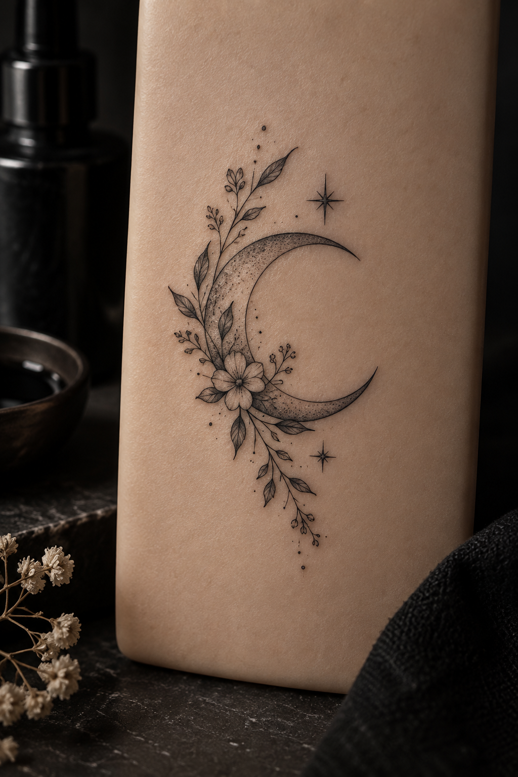 Anchor small hip tattoo idea