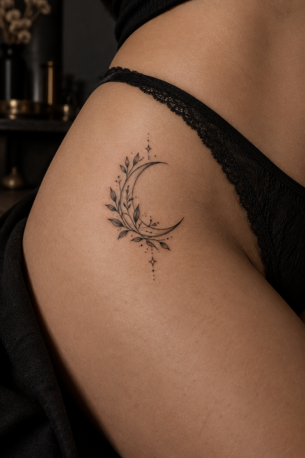 Butterfly small hip tattoo idea