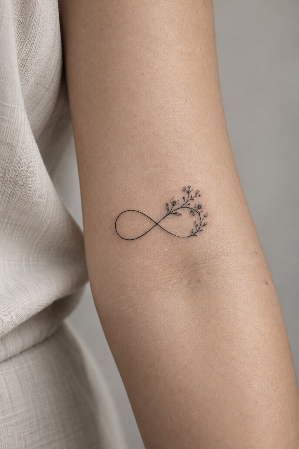 Infinity Heart Combination small infinity tattoo idea