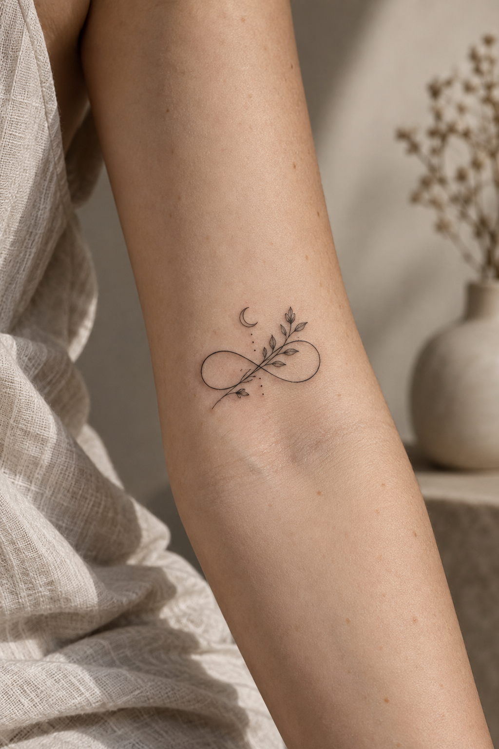 Infinity with a Date small infinity tattoo idea