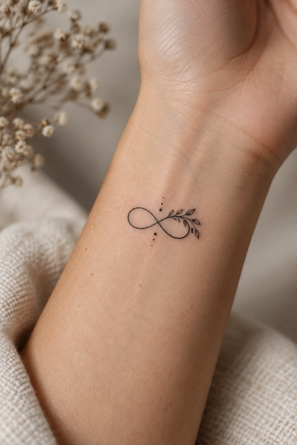 Infinity with a Key small infinity tattoo idea