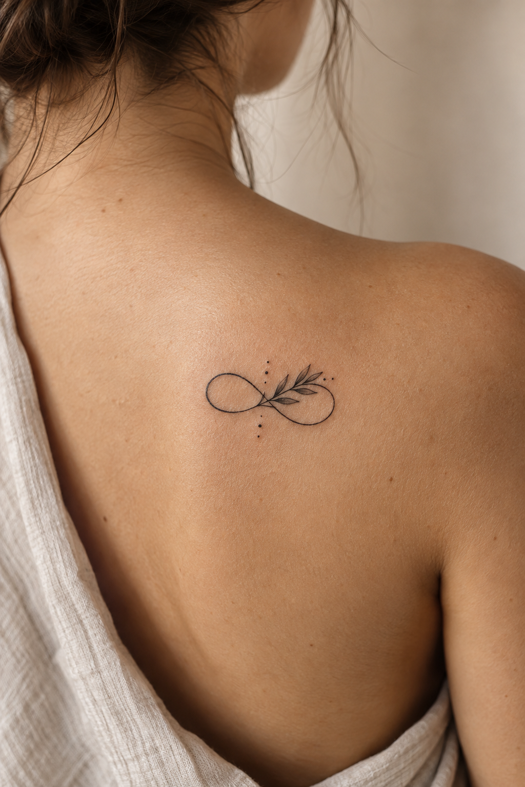 Infinity with Initials small infinity tattoo idea