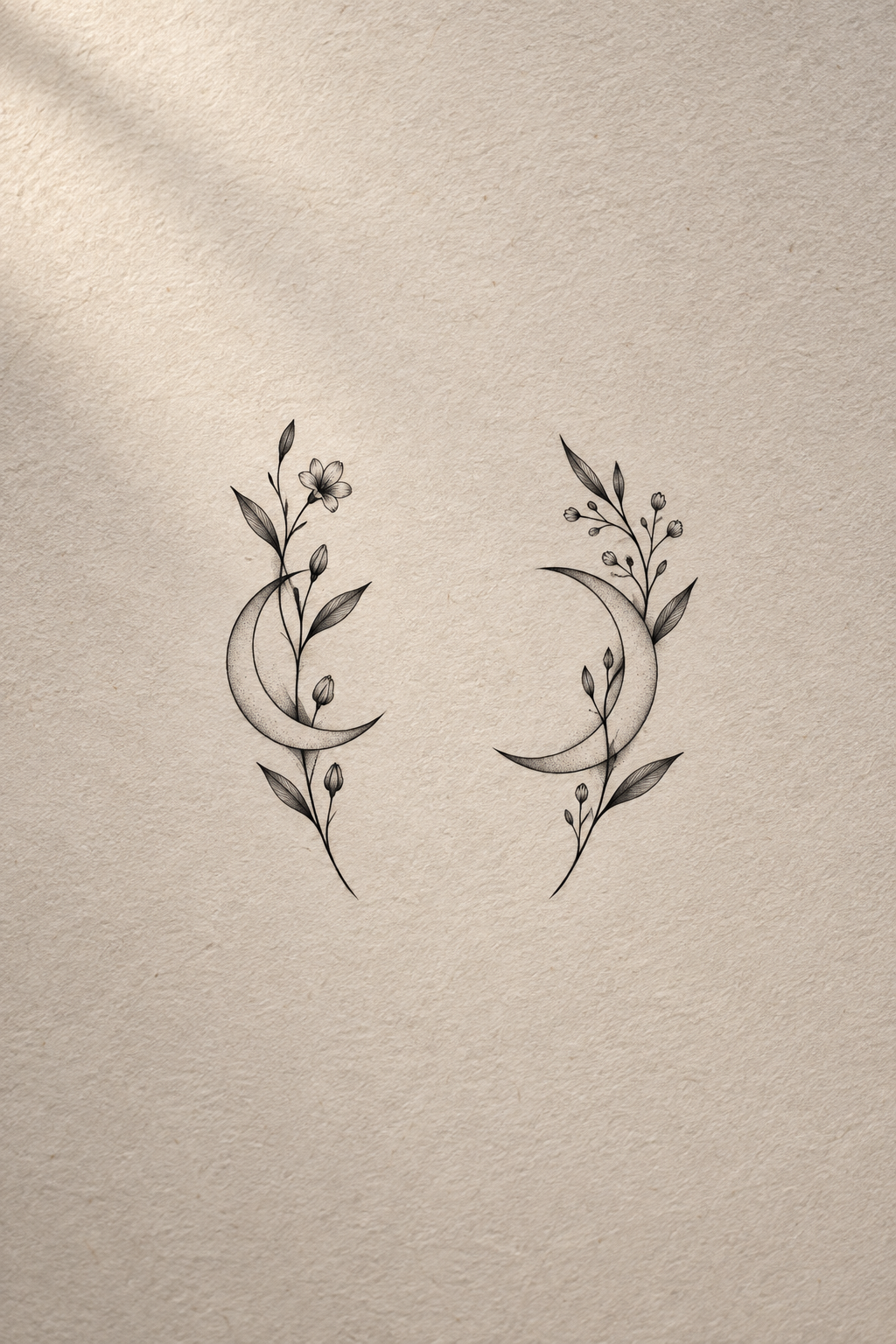 small matching tattoos mountain peak designs
