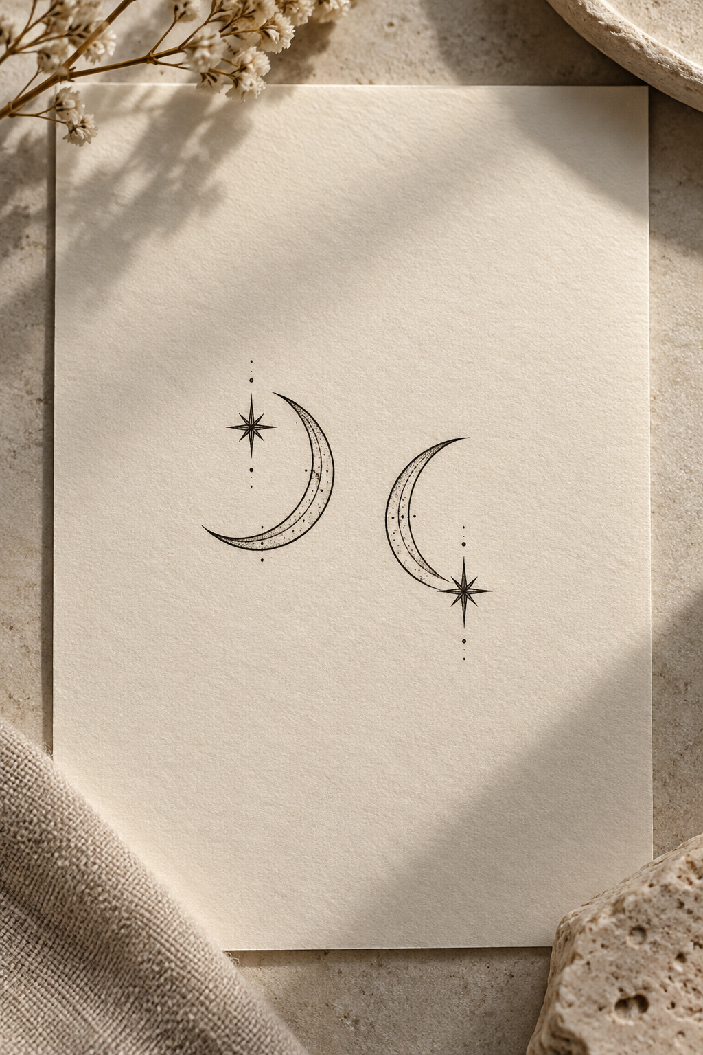 small matching tattoos paired initial ideas