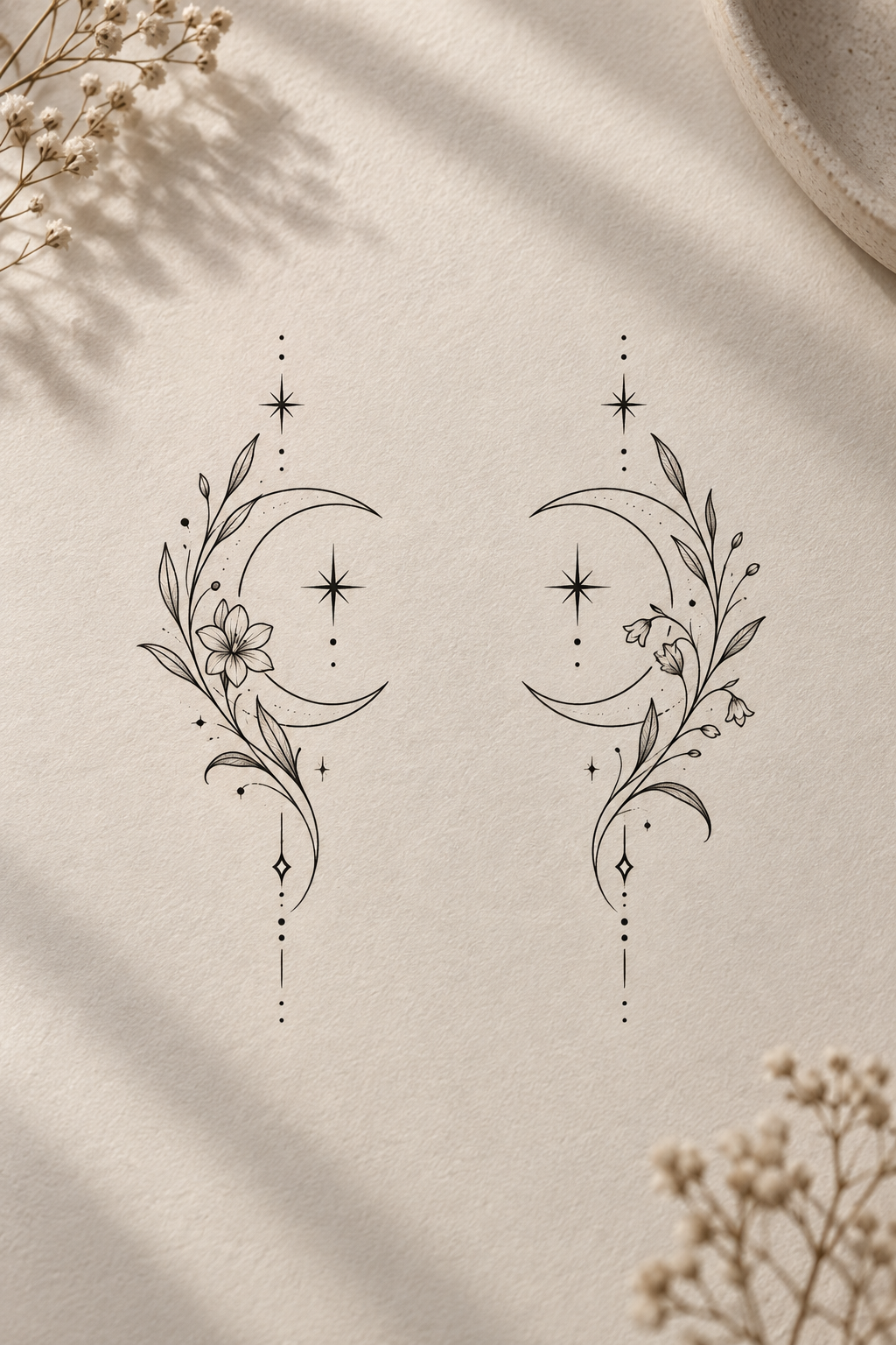 small matching tattoos lock and key concepts