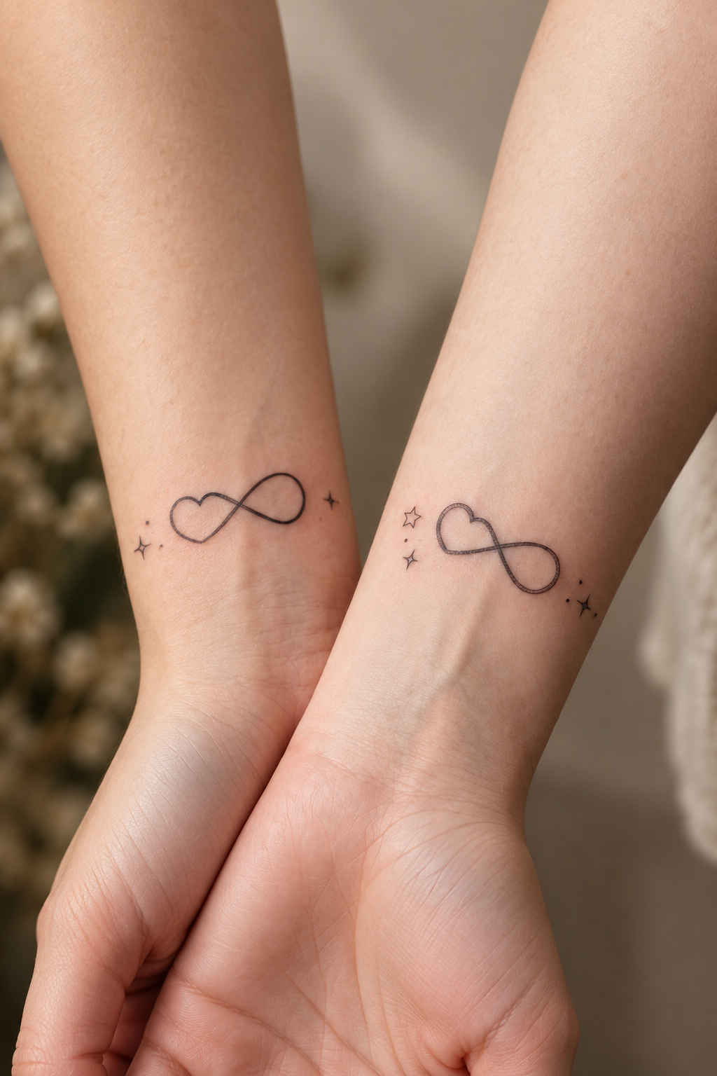 Sister Script small sister tattoos idea
