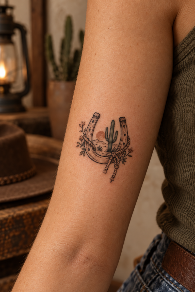 small western tattoo idea