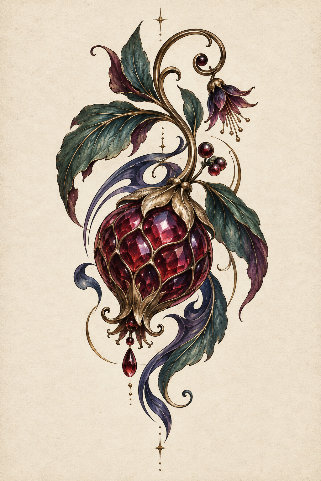 Devil Fruit motif One Piece tattoo idea