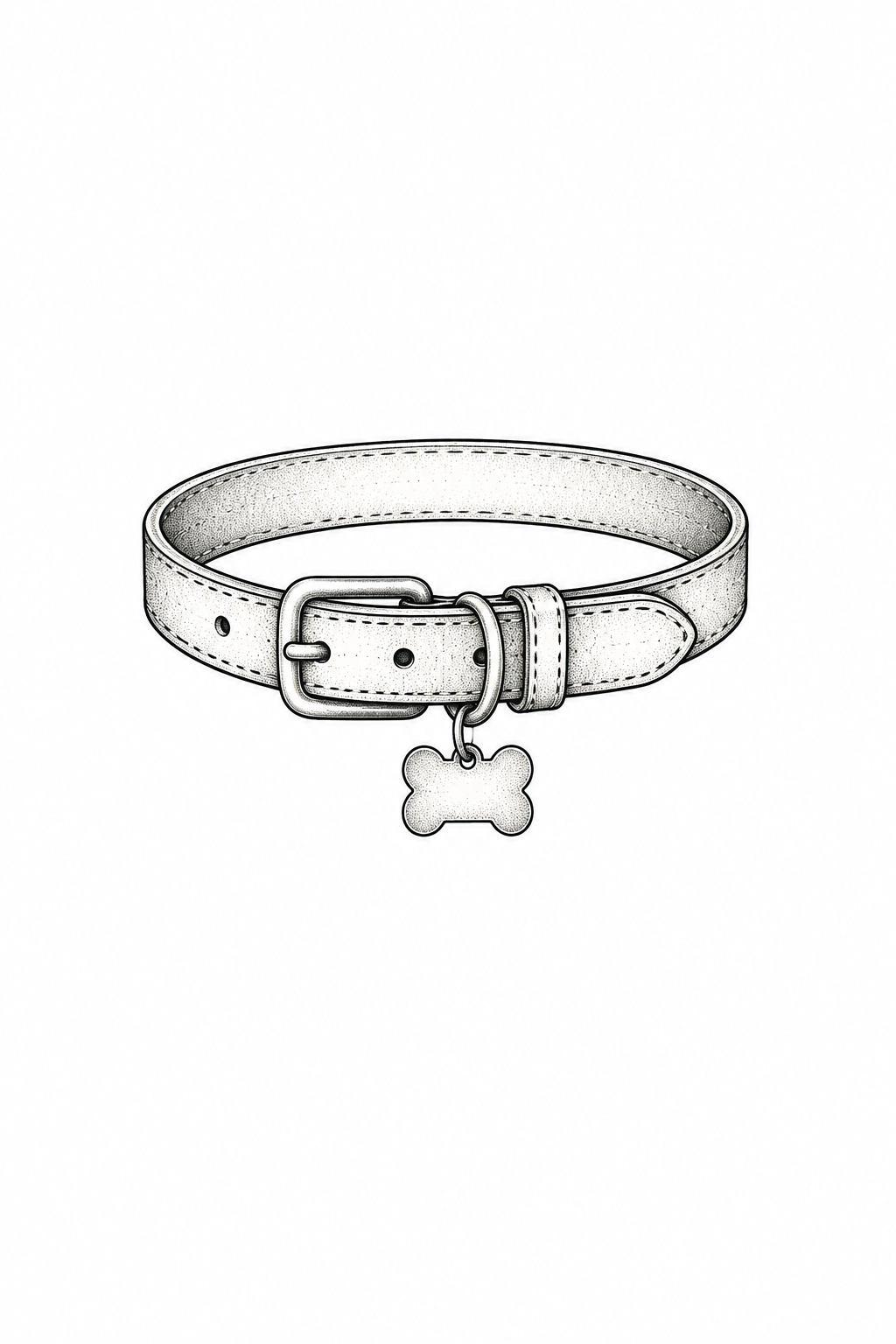 Minimalist Dog Collar small dog tattoo ideas concept
