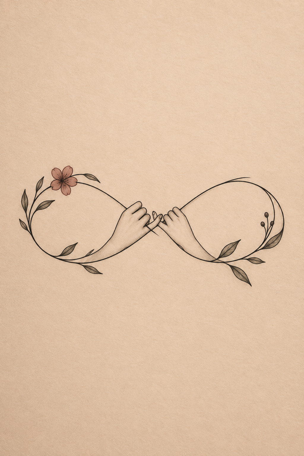 Minimalist Infinity Symbol: Forever Friends