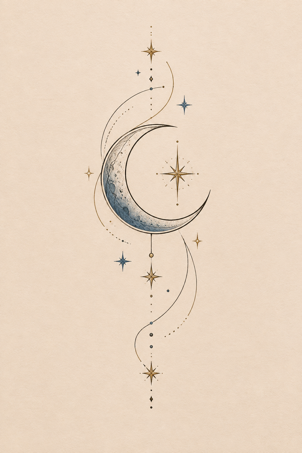Tiny Moon & Stars: Celestial Bond