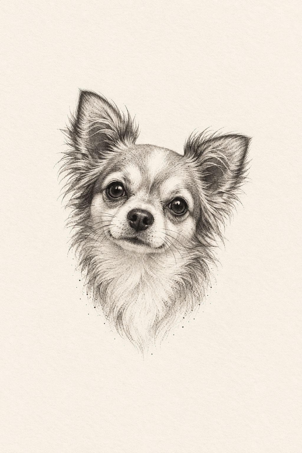 Tiny Dog Portrait small henna tattoos concept