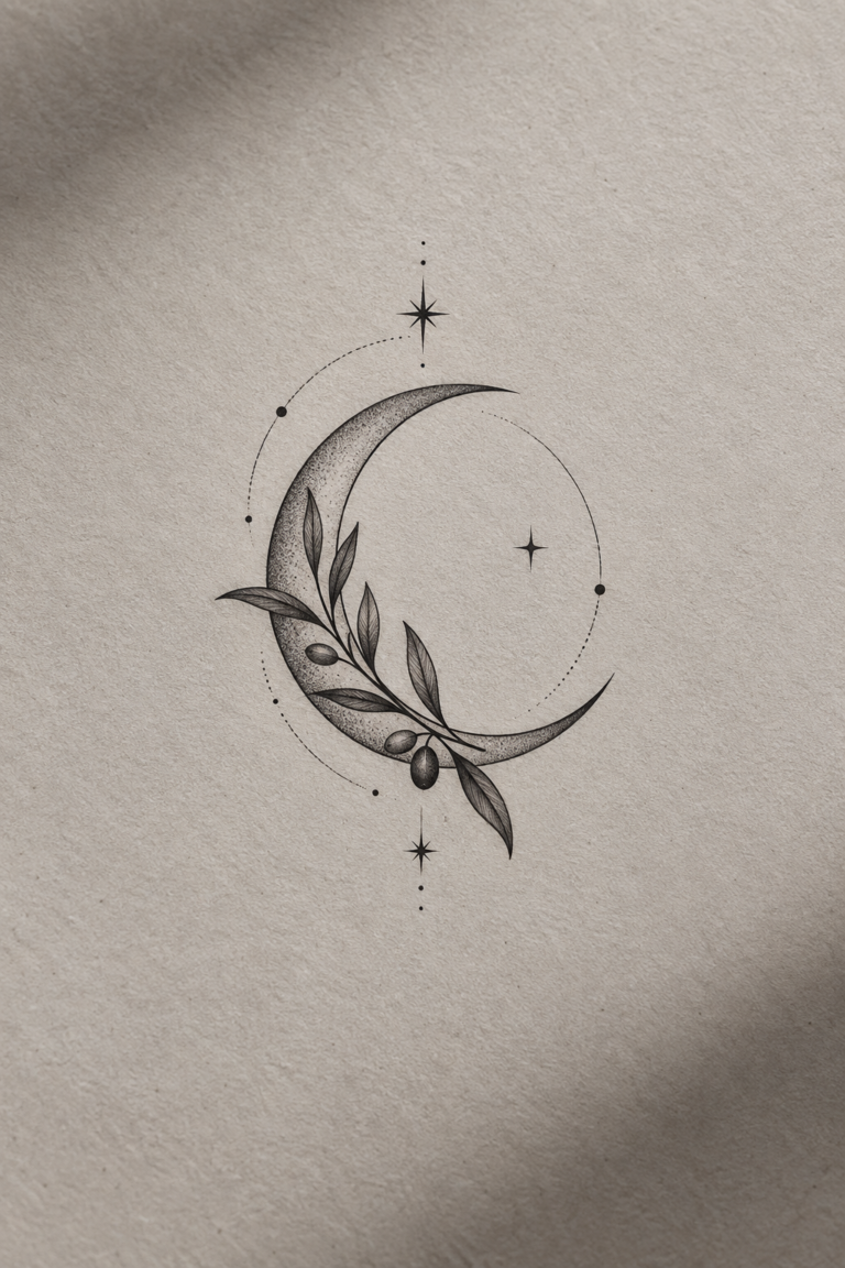 15 small moon tattoos editorial feature