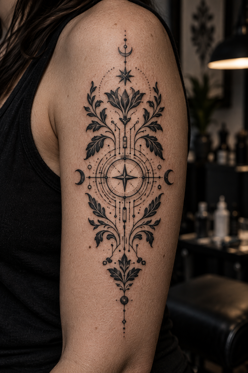 Personalized cyber-folk emblem cyber folk tattoo designs