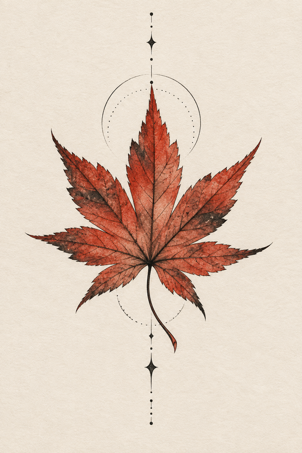 Watercolor Maple Leaf maple leaf tattoo idea