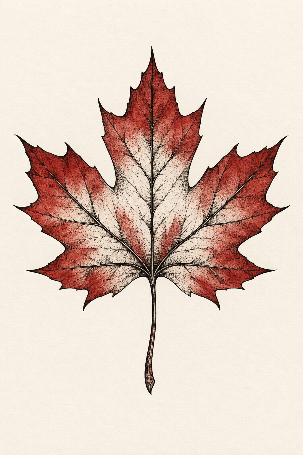 Mountain Lake Leaf maple leaf tattoo idea