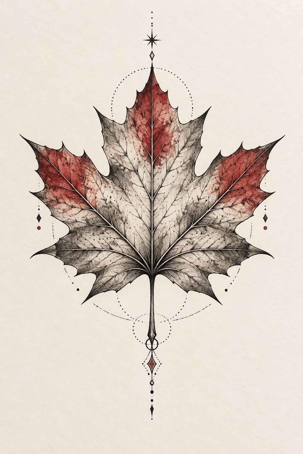 Memorial Date Leaves maple leaf tattoo idea