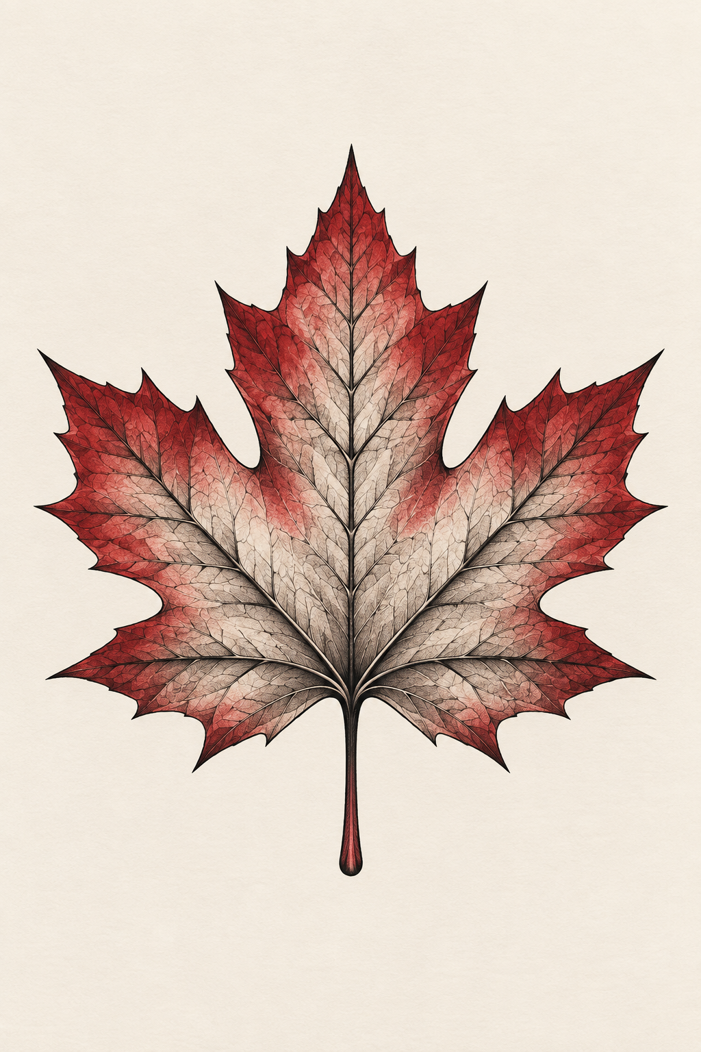 Black Silhouette Leaf maple leaf tattoo idea