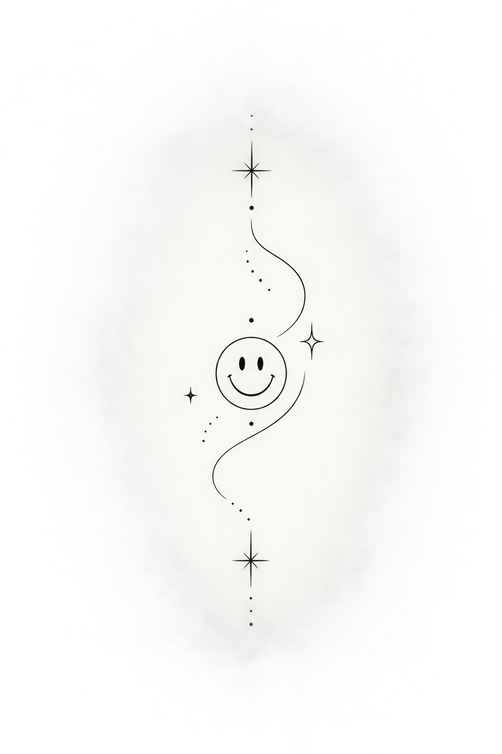 funny small tattoos idea: tiny smiley face