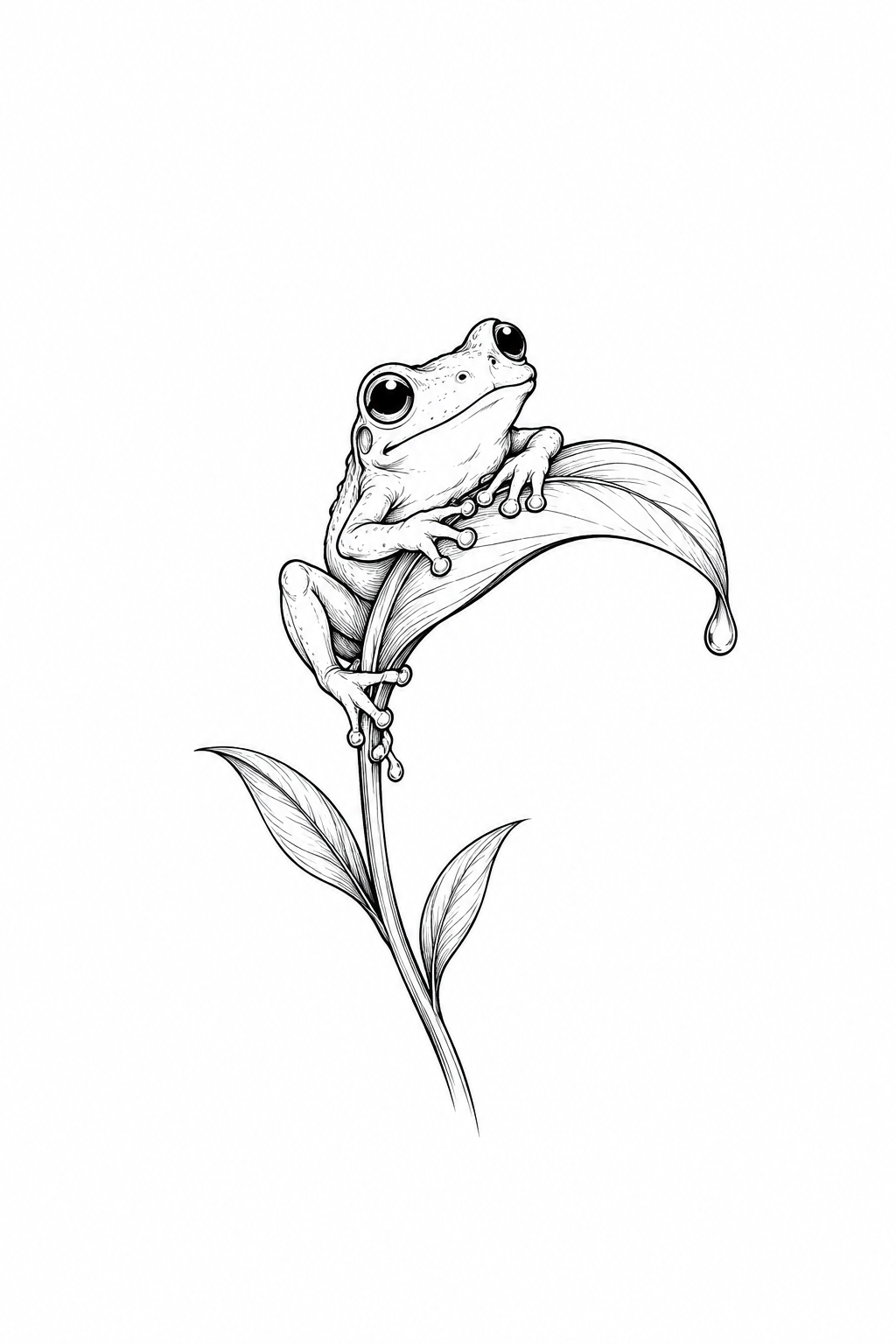 funny small tattoos idea: mini frog