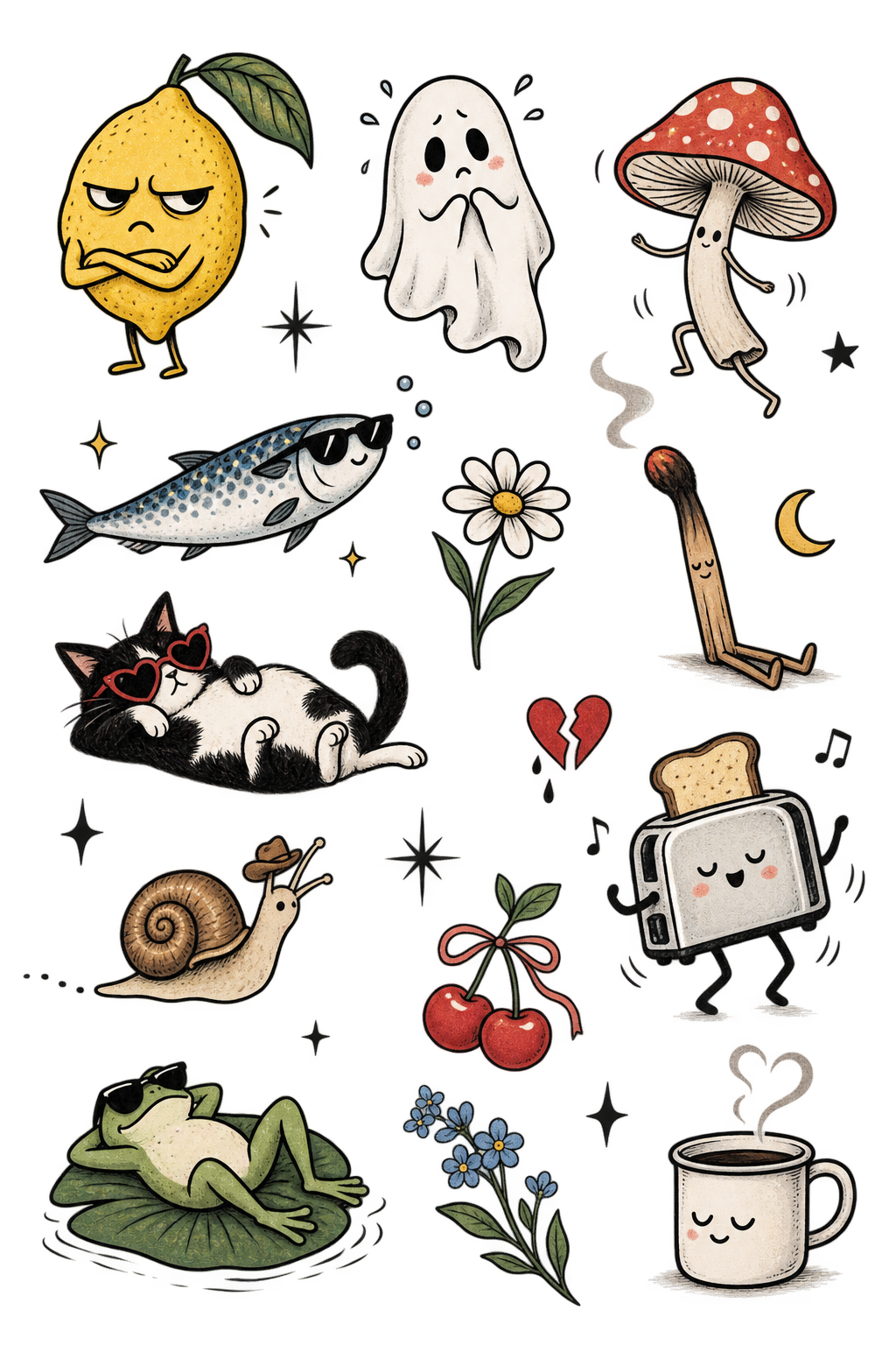 funny small tattoos featured collage