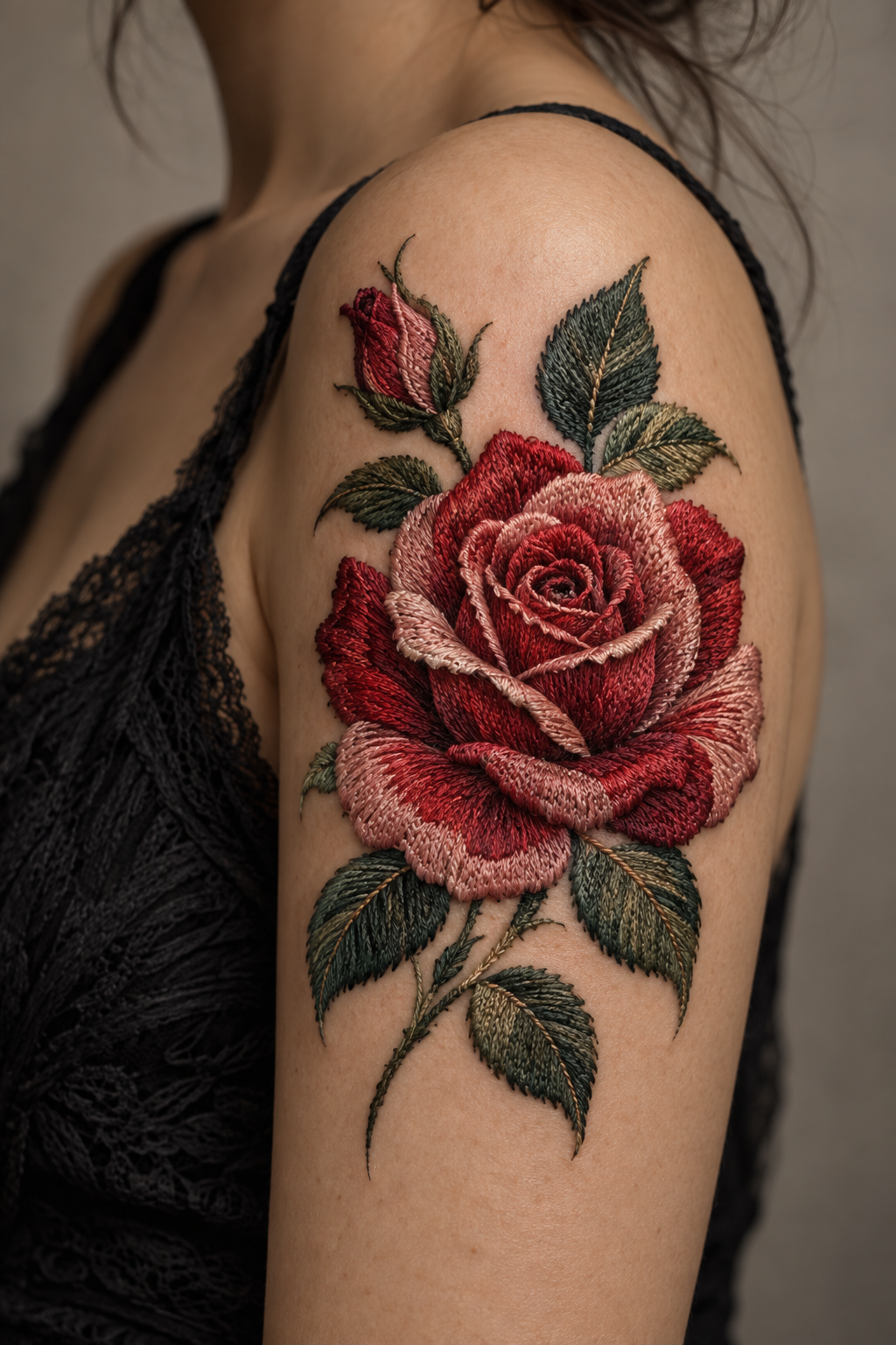 rose tattoo embroidery 16