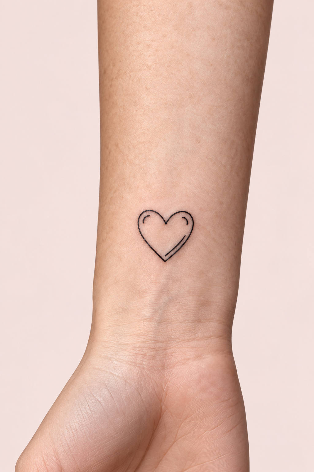 Cute Cartoon Heart small heart tattoo idea