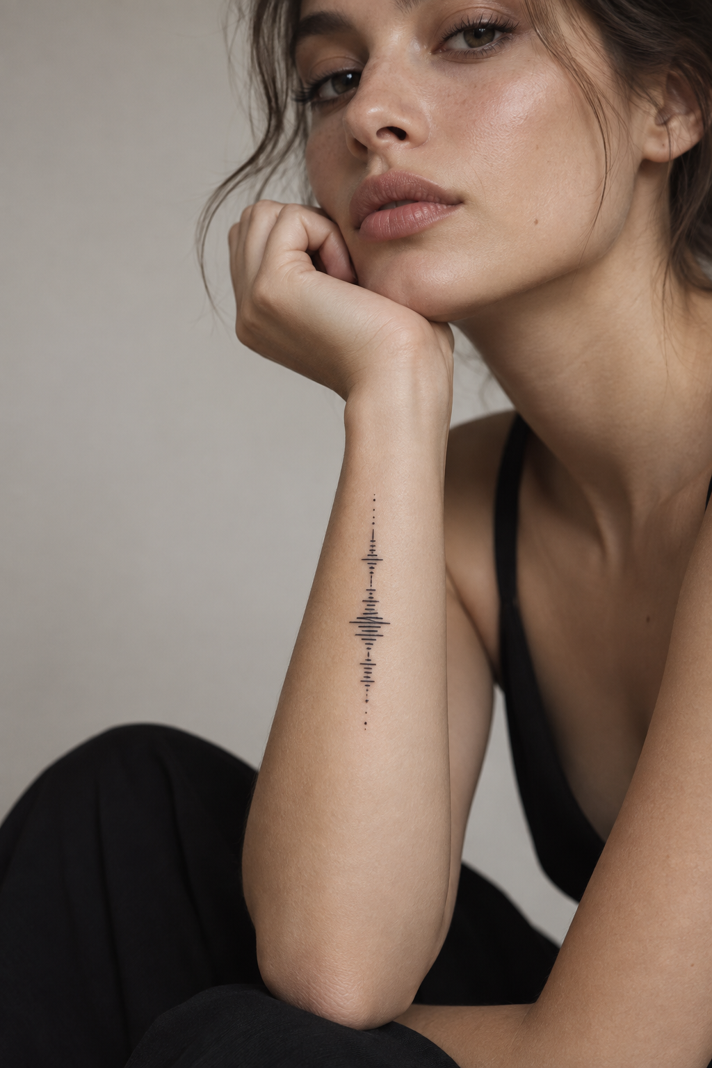 Sound Wave Tattoo small music tattoo idea