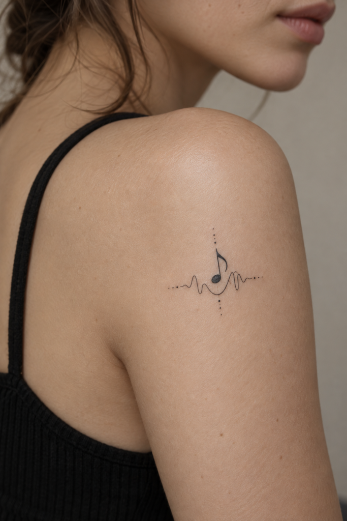small music tattoos featured concept