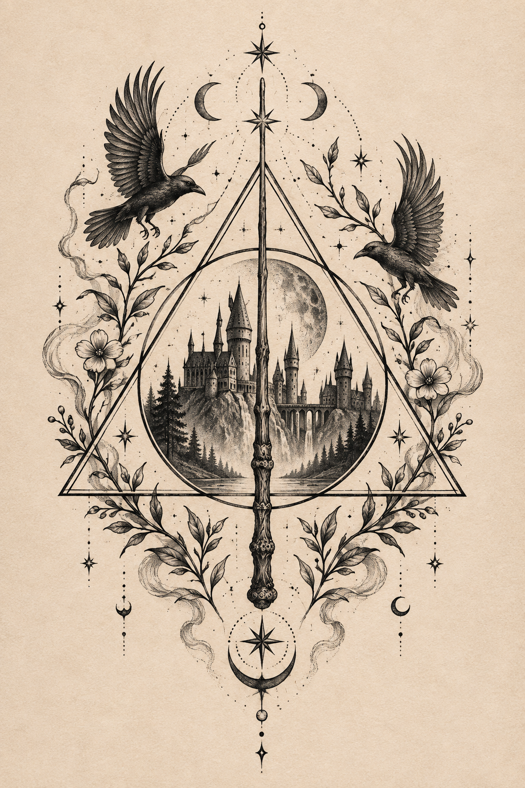Deathly Hallows Harry Potter tattoo idea