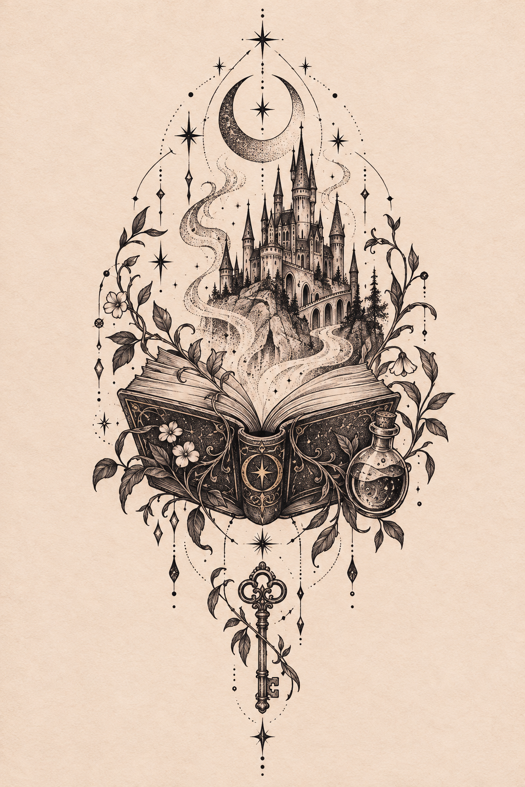 Spellbook Harry Potter tattoo idea