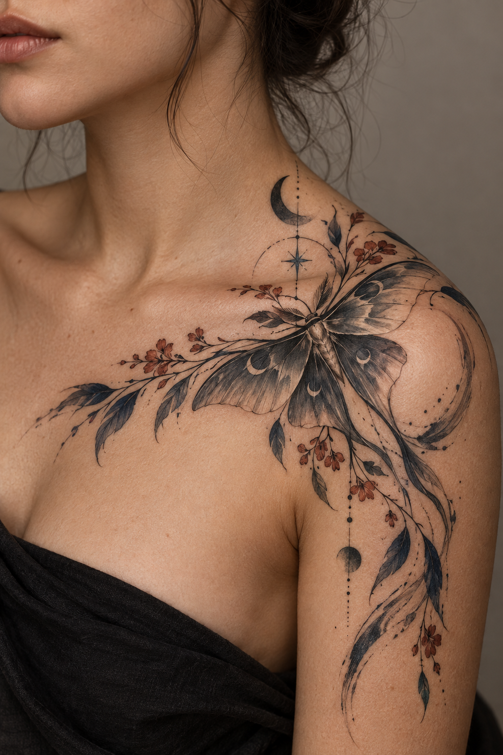 negative space tattoo idea
