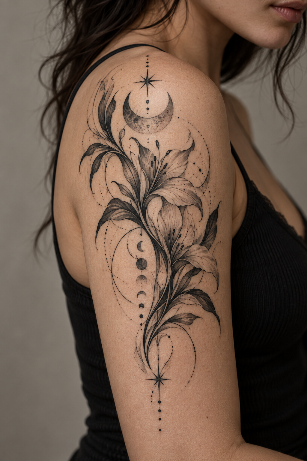 color gradient tattoo idea