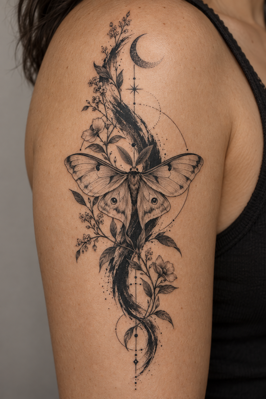 mixed style tattoo idea