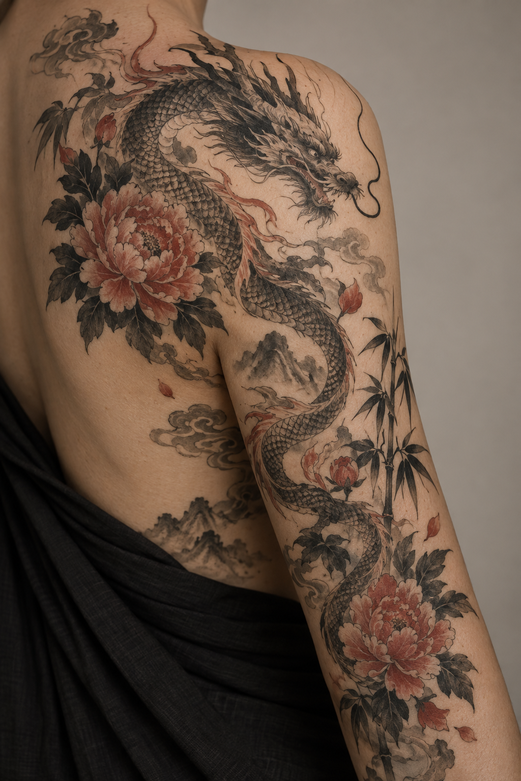 Tiger Chinese art tattoo idea