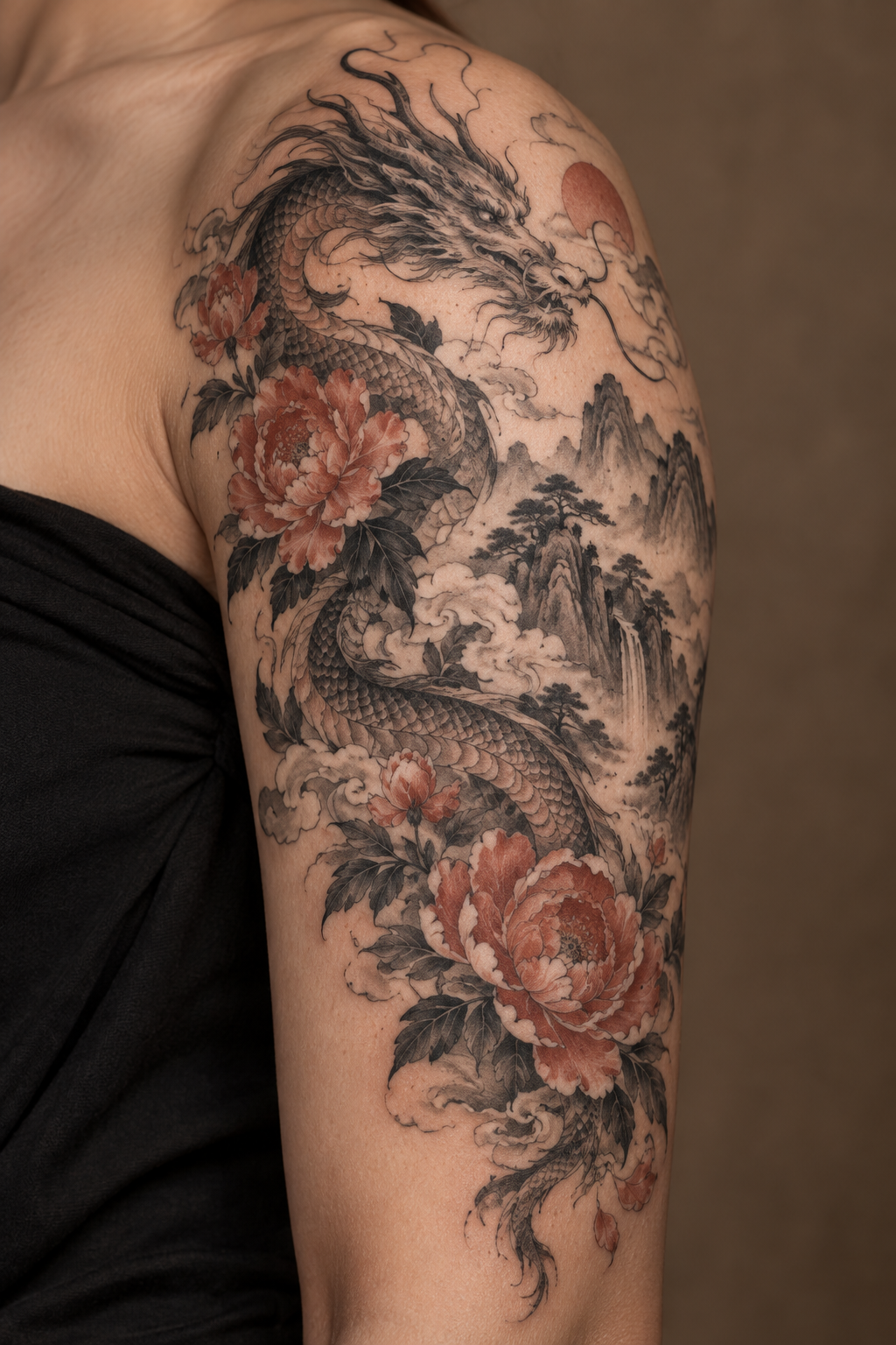 Phoenix Chinese art tattoo idea