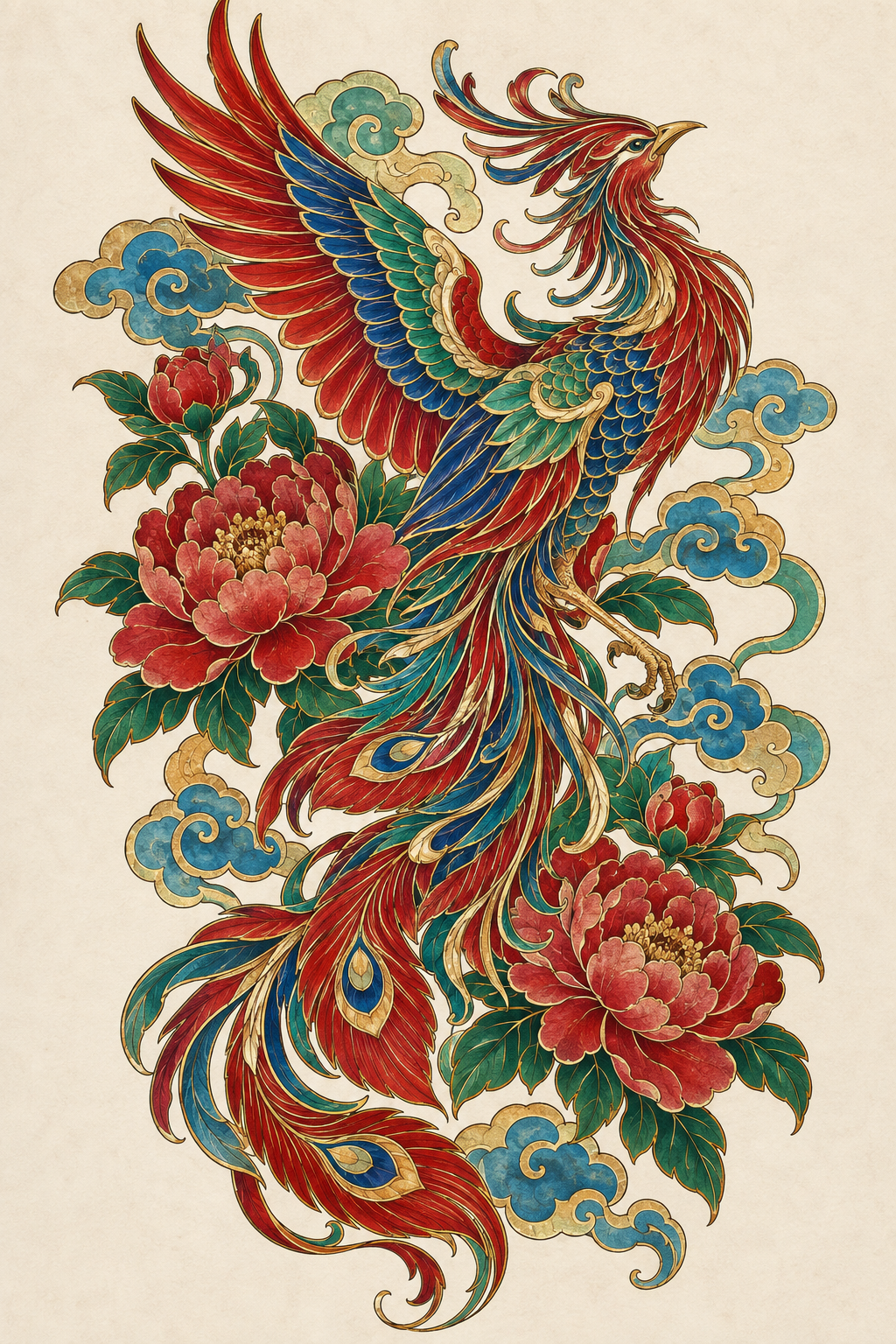 Cloisonné Color Chinese art tattoo idea