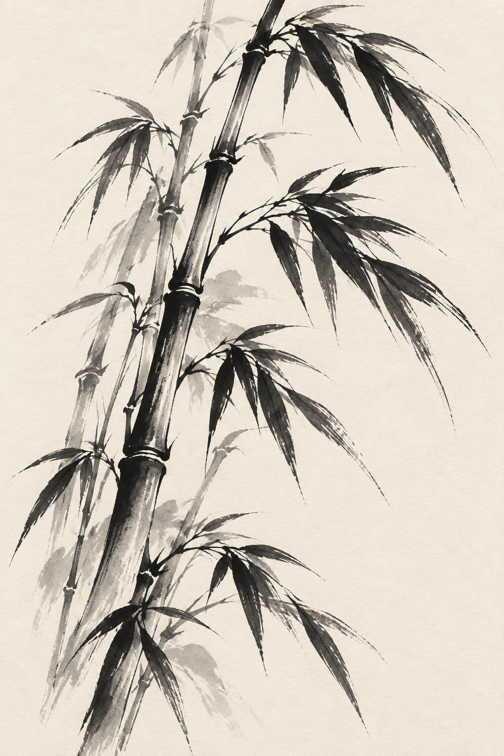 Bamboo Brushwork Chinese art tattoo idea