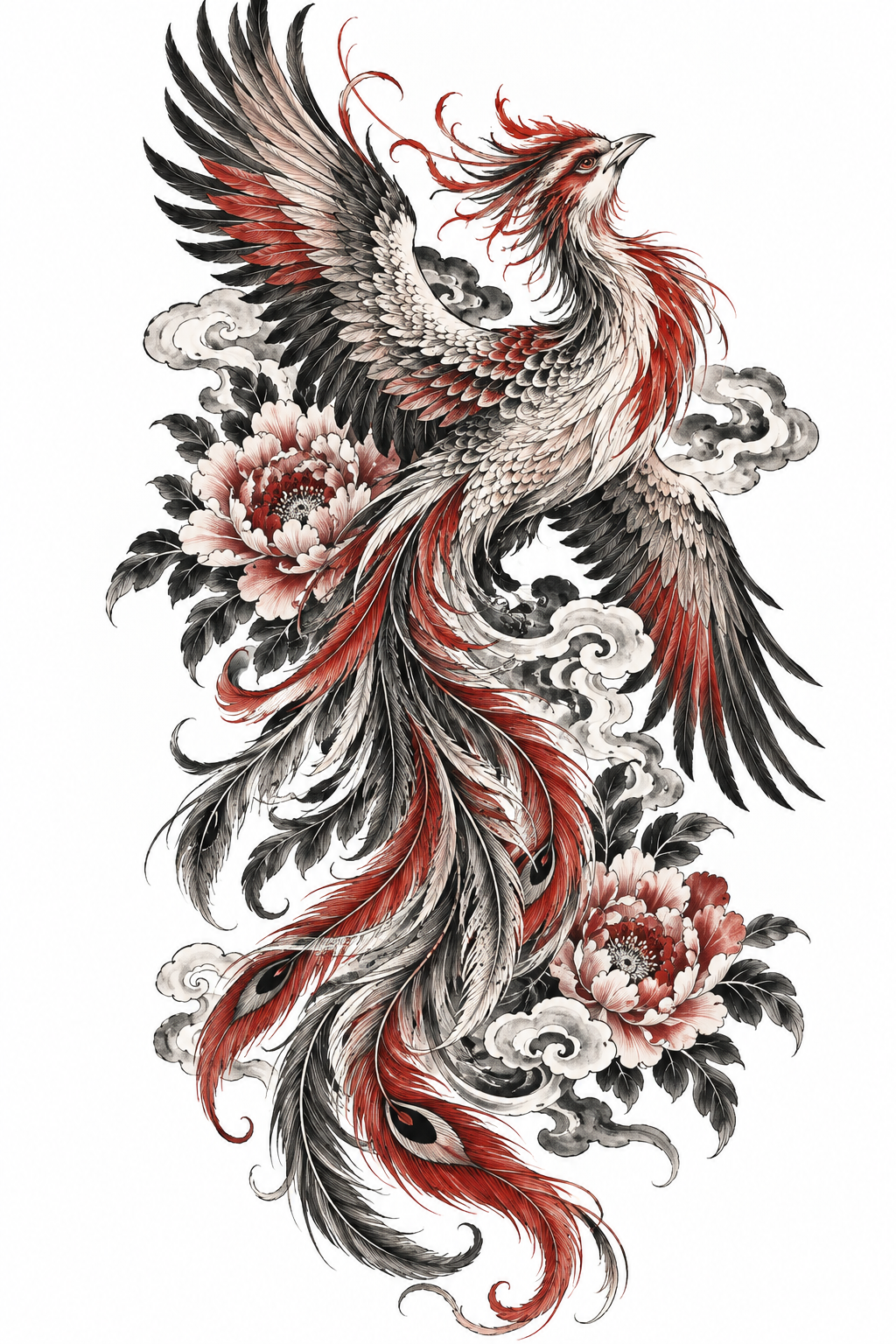 Phoenix Detail Chinese art tattoo idea
