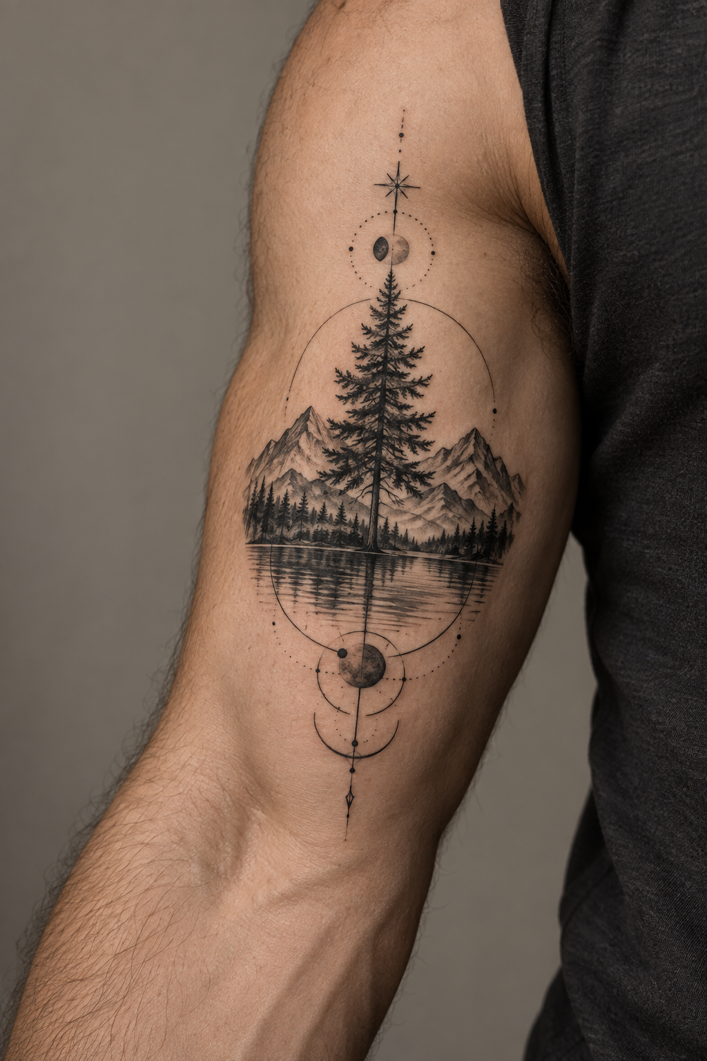 Meaningful quote meaningful inner bicep tattoos for men idea