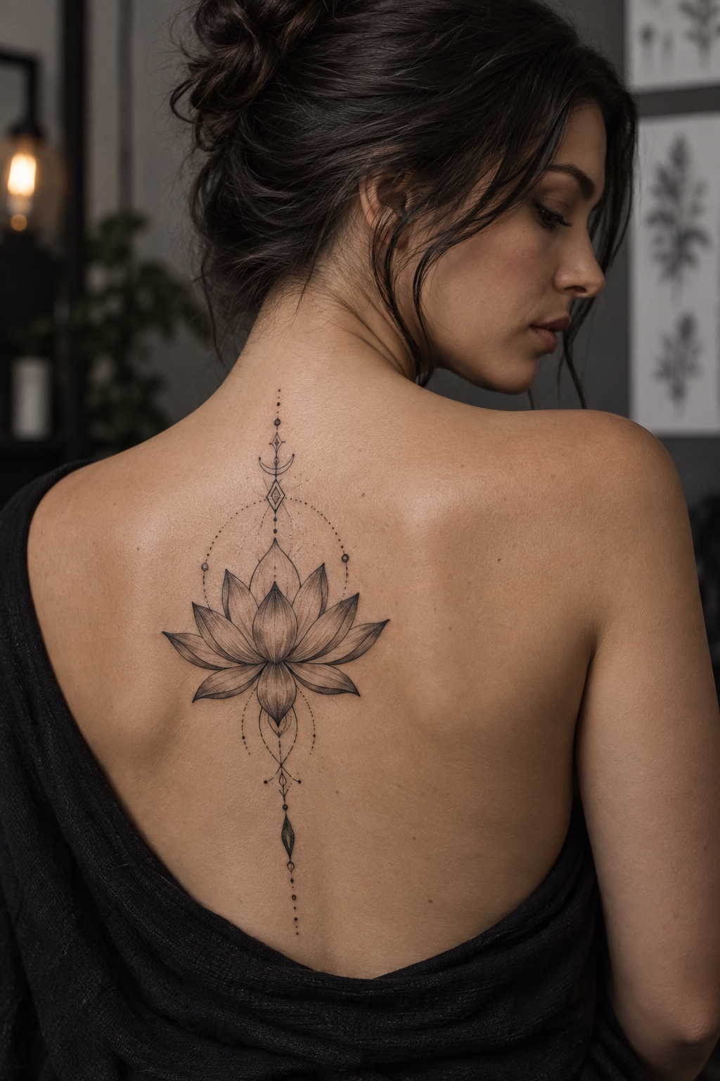 Lotus flowers mother daughter tattoo idea