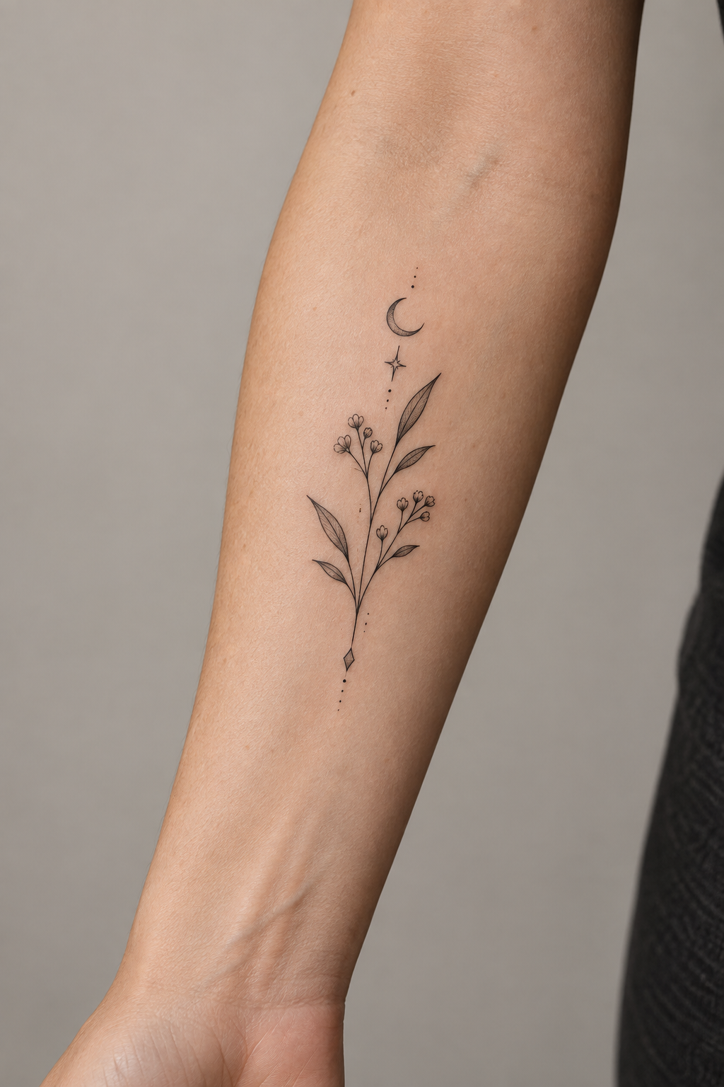 Small Heart small forearm tattoos idea