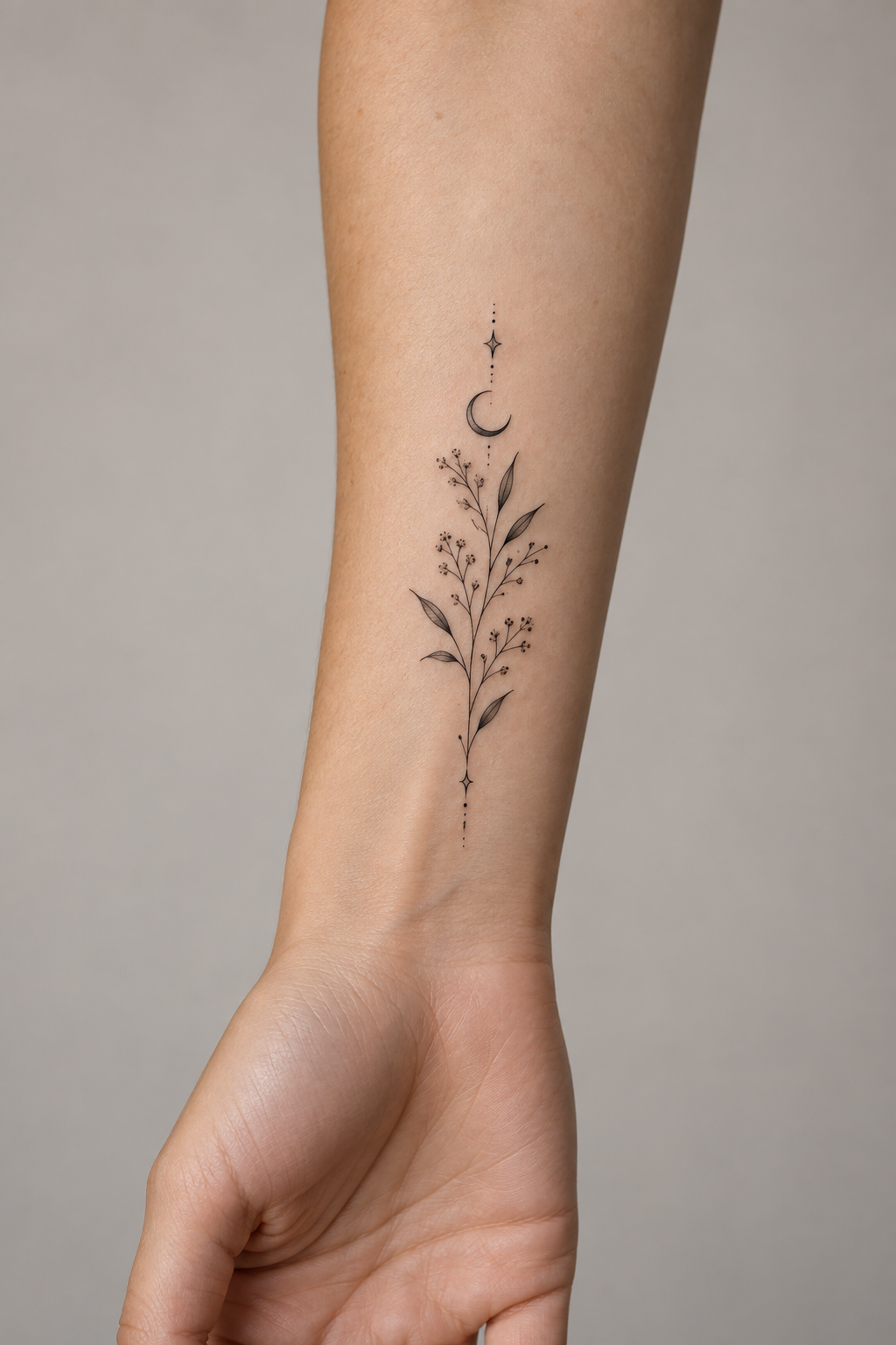Minimalist Script small forearm tattoos idea